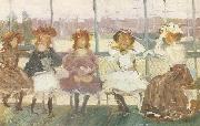 Maurice Prendergast Evening on a Pleasure Boat oil painting on canvas